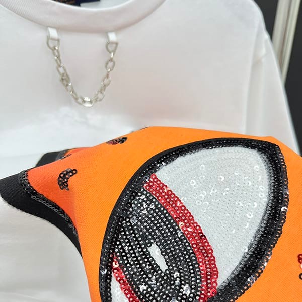 速達発送ルイヴィトン n級品 レオパード ロゴTシャツ コットン 1AFTSR